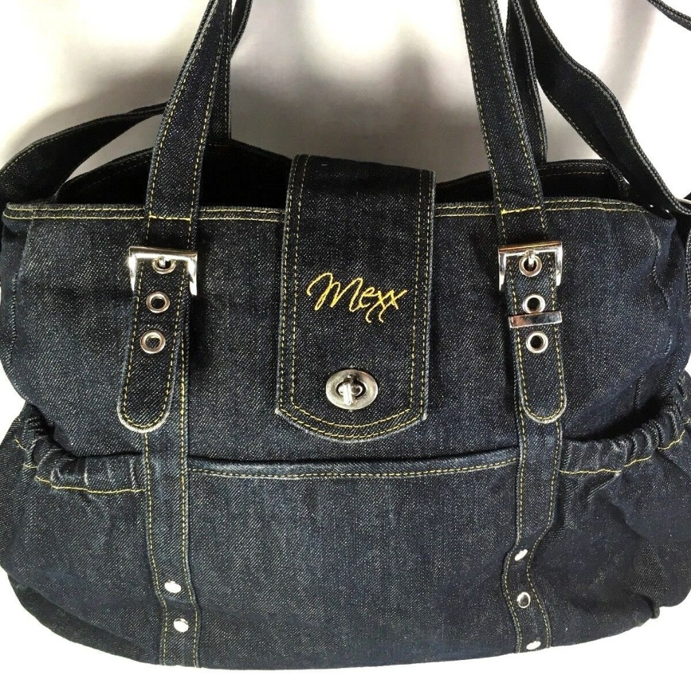 Mexx Extra Large Denim Blue Multi Purpose Bag (with minor flaw)